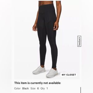 Lululemon High Rise Leggings with Pockets